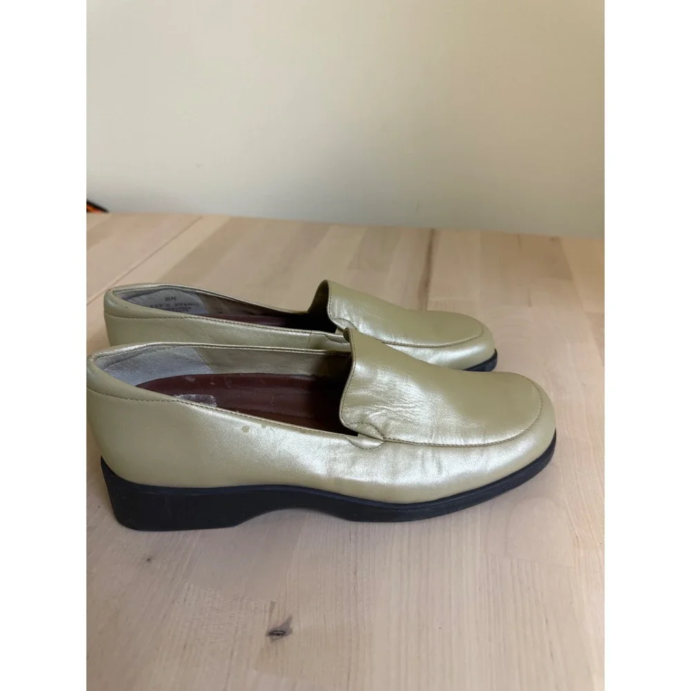 Naturalizer Women's Light Yellow Leather Loafer Shoes Size‎ 8M